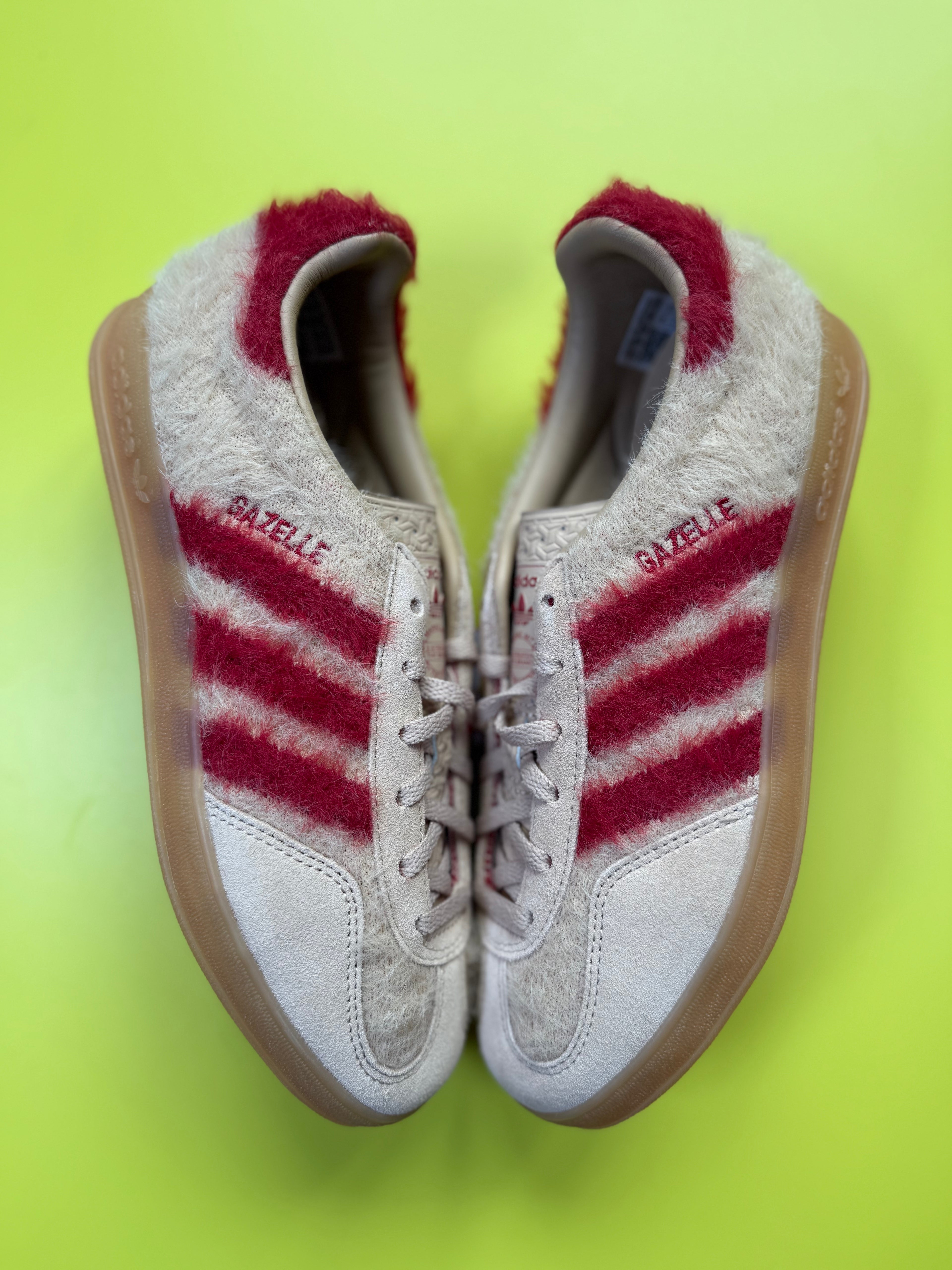 Adidas Gazelle w fluffy red x beige