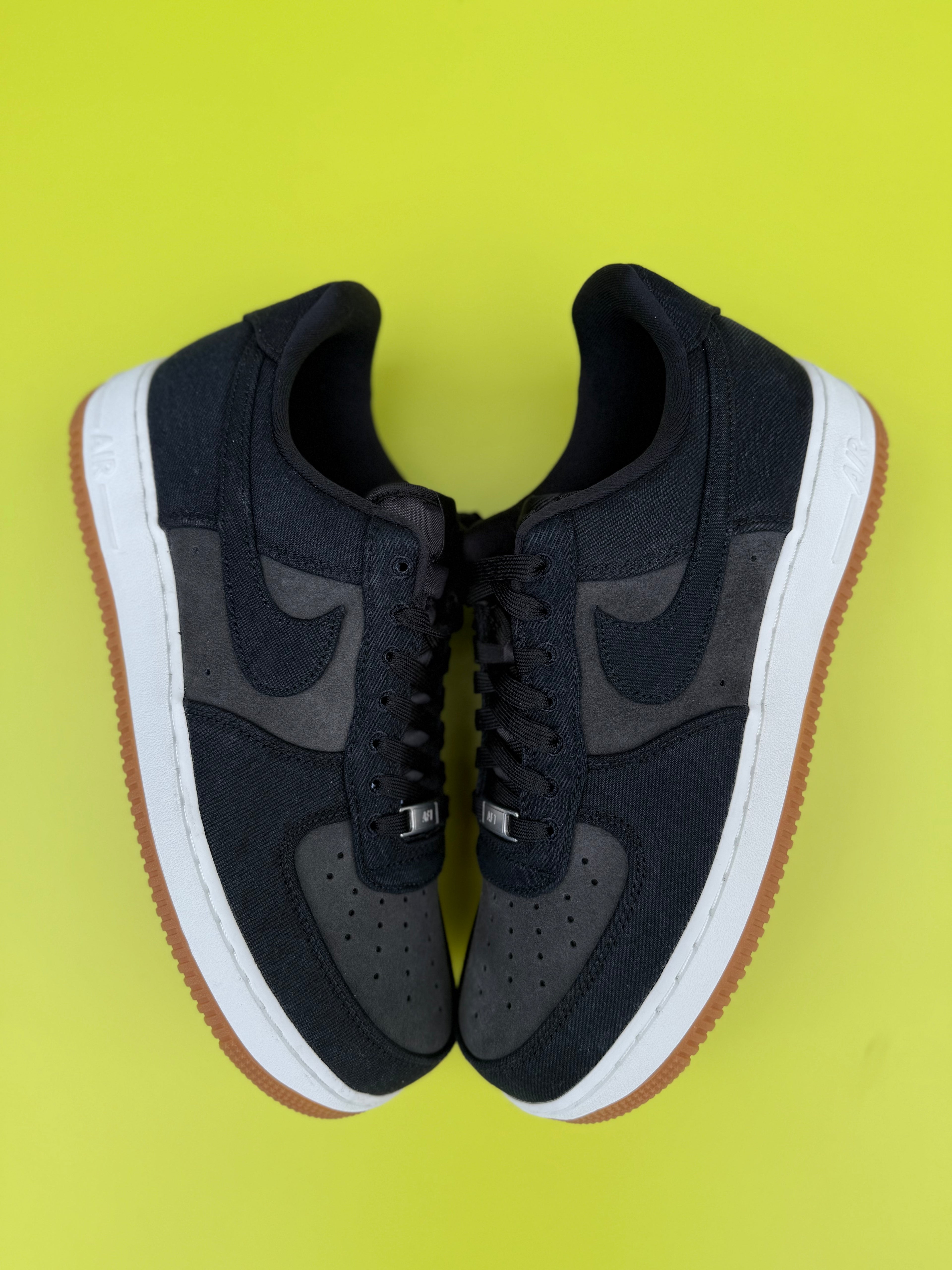 Nike Air Force 1 Black Denim